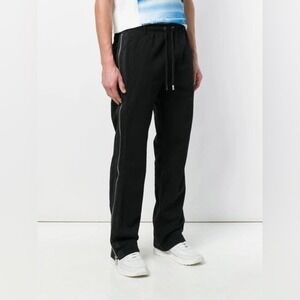 Blood Brother Sark Black Drawstring Side Zipper Track Pants Size XL NWT